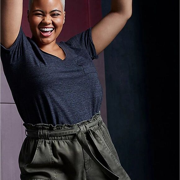 🆕 Torrid Olive Green Tencel Utility Pant 24 - Picture 6 of 9